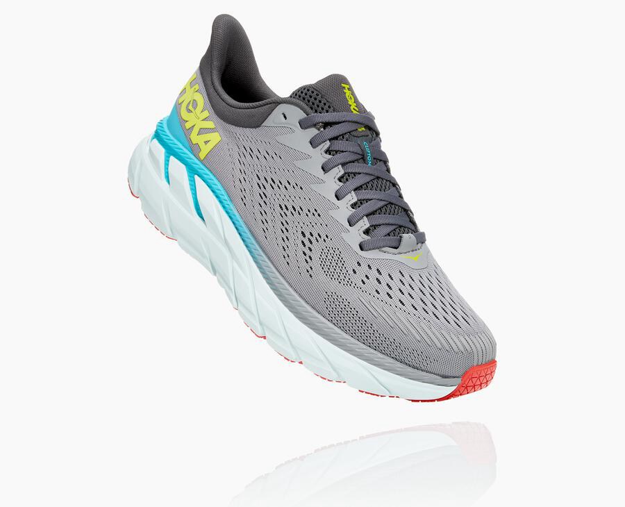 Zapatillas Running Hoka One One Hombre - Clifton 7 - Gris - AMS986351